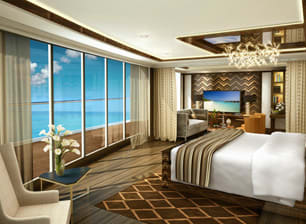 Seven Seas Explorer Master Bedroom - Courtesy of Regent Seven Seas Cruises